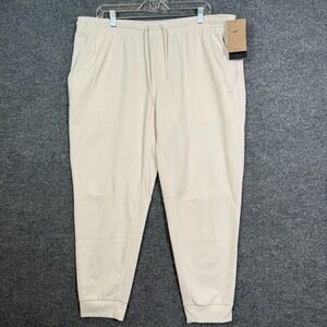 NEW Nike Pants Mens XL Beige Joggers Sweatpants UPF 40 Primary UV Versatile Soft
